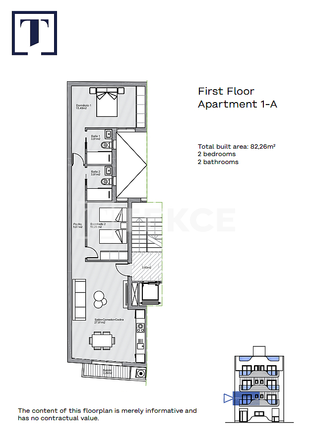 Penthouse à Torrevieja, Espagne, 69 m² - image 10