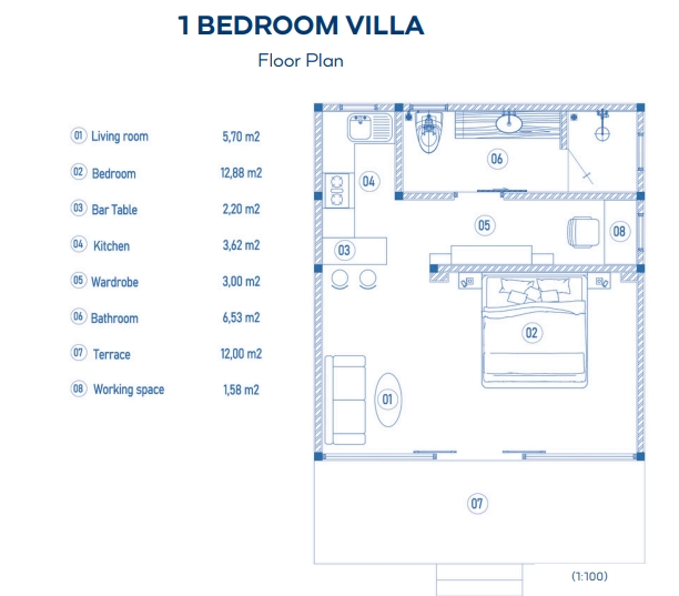 Villa in Sumbawa, Indonesia, 51 m² - picture 3