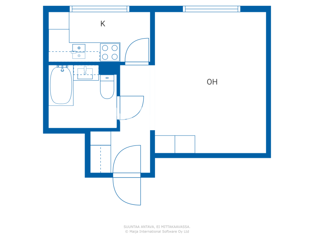 Apartment in Vantaa, Finland, 30.5 m² - picture 2
