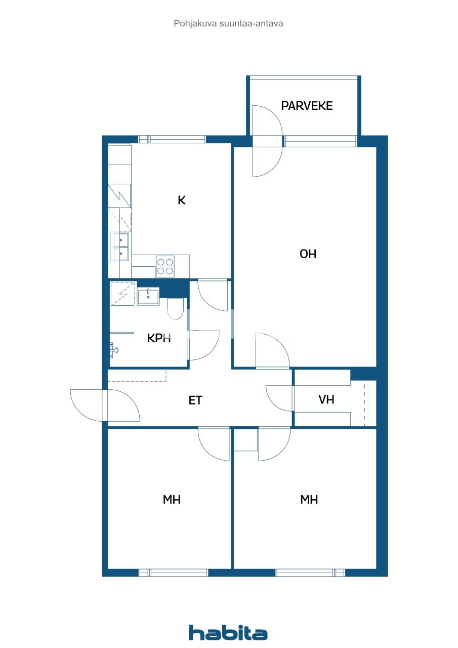 Appartement à Pirkkala, Finlande, 75 m² - image 2