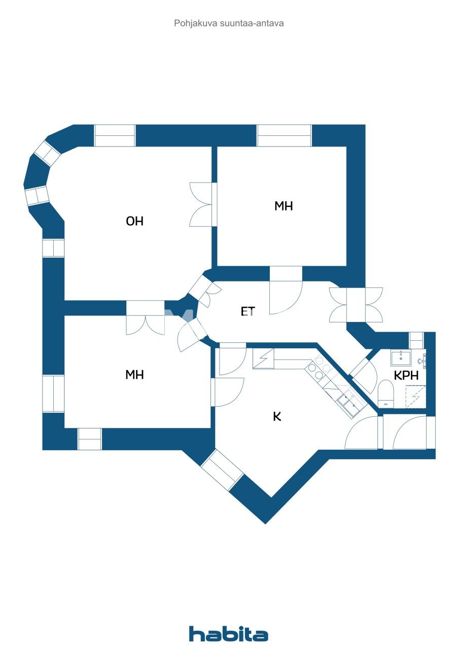 Apartment in Helsinki, Finland, 76 m² - picture 2