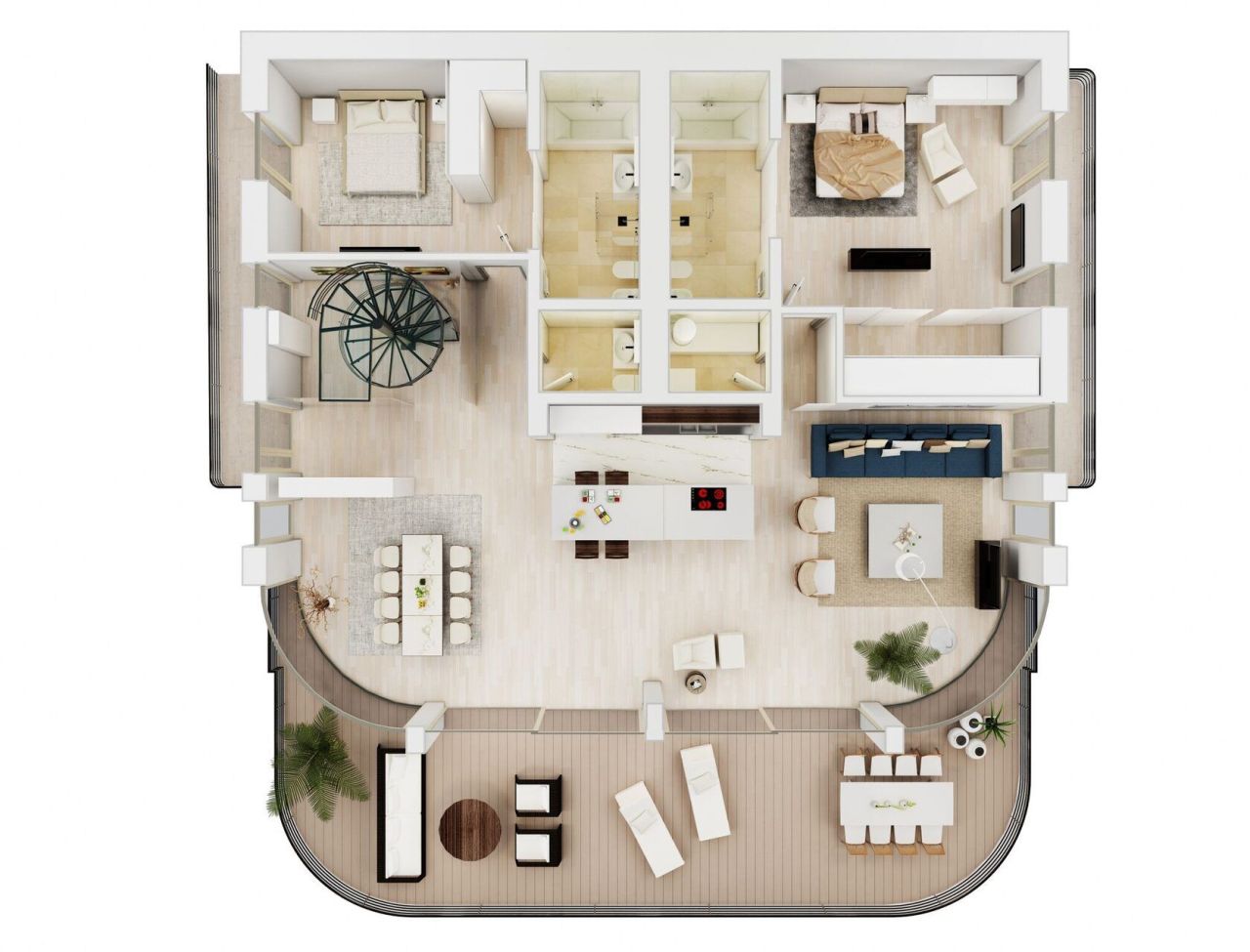 Penthouse in Budva, Montenegro, 502 m² - picture 7