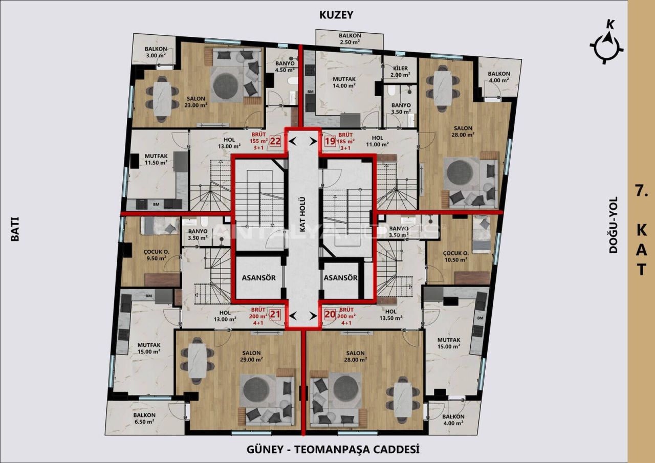 Appartement à Antalya, Turquie, 120 m² - image 14