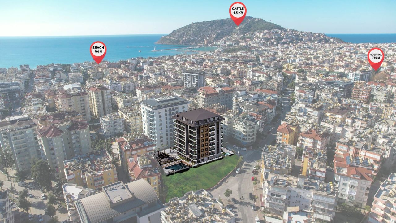 Apartment in Alanya, Türkei, 59 m² - Foto 1