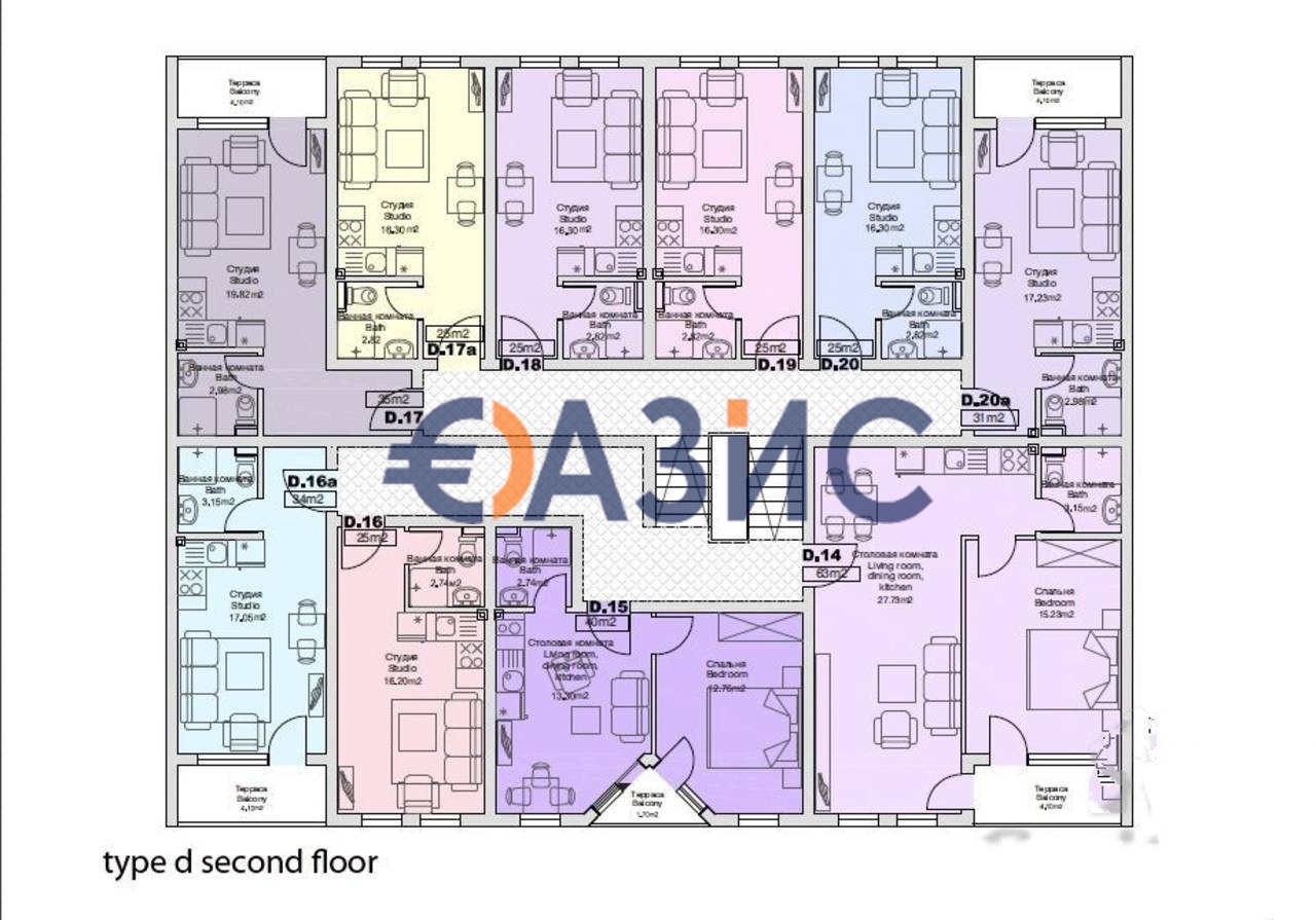 Apartment in Sonnenstrand, Bulgarien, 47 m² - Foto 17