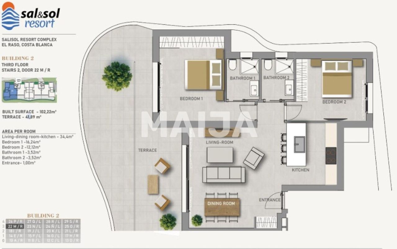 Apartment in Guardamar del Segura, Spain, 86 m² - picture 2