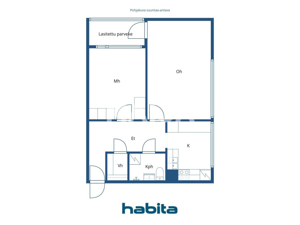 Apartamento en Lahti, Finlandia, 53 m² - imagen 2