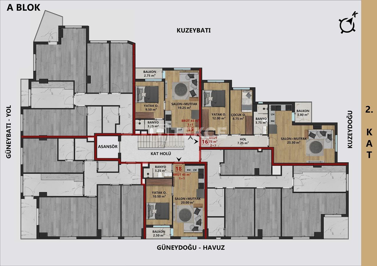Ático en Antalya, Turquia, 105 m² - imagen 10