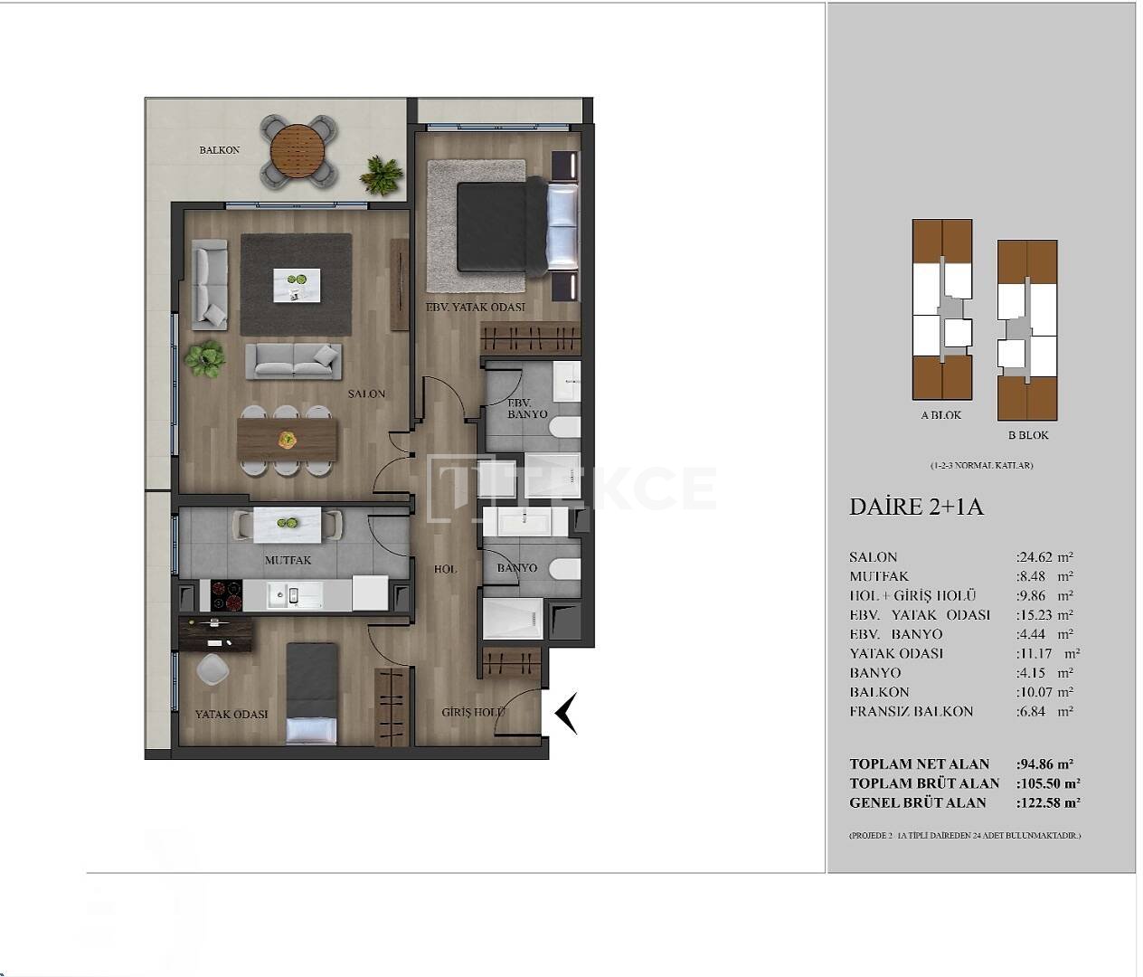 Apartment in Istanbul, Türkei, 134 m² - Foto 16