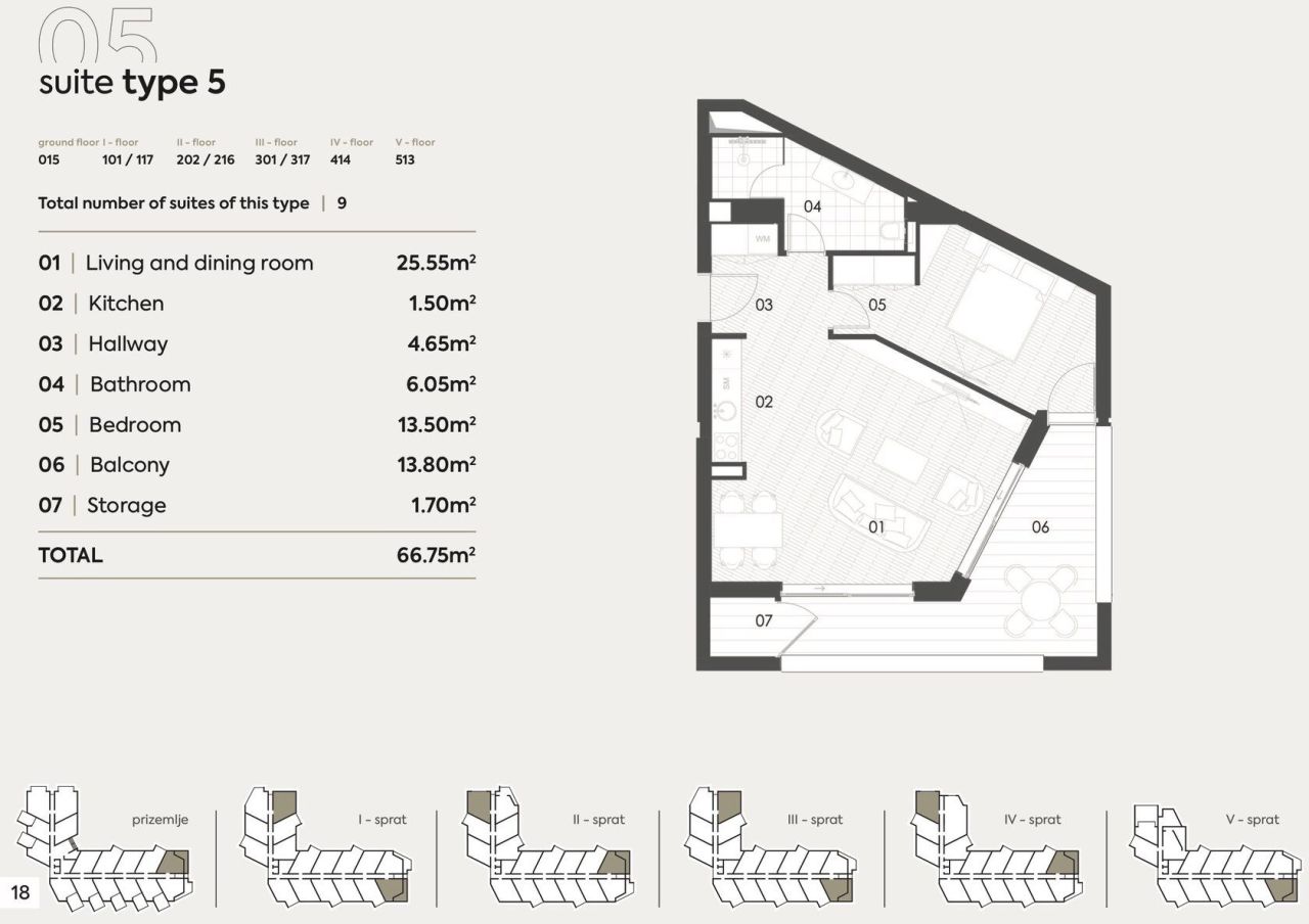 Appartement à Becici, Monténégro, 66 m² - image 8