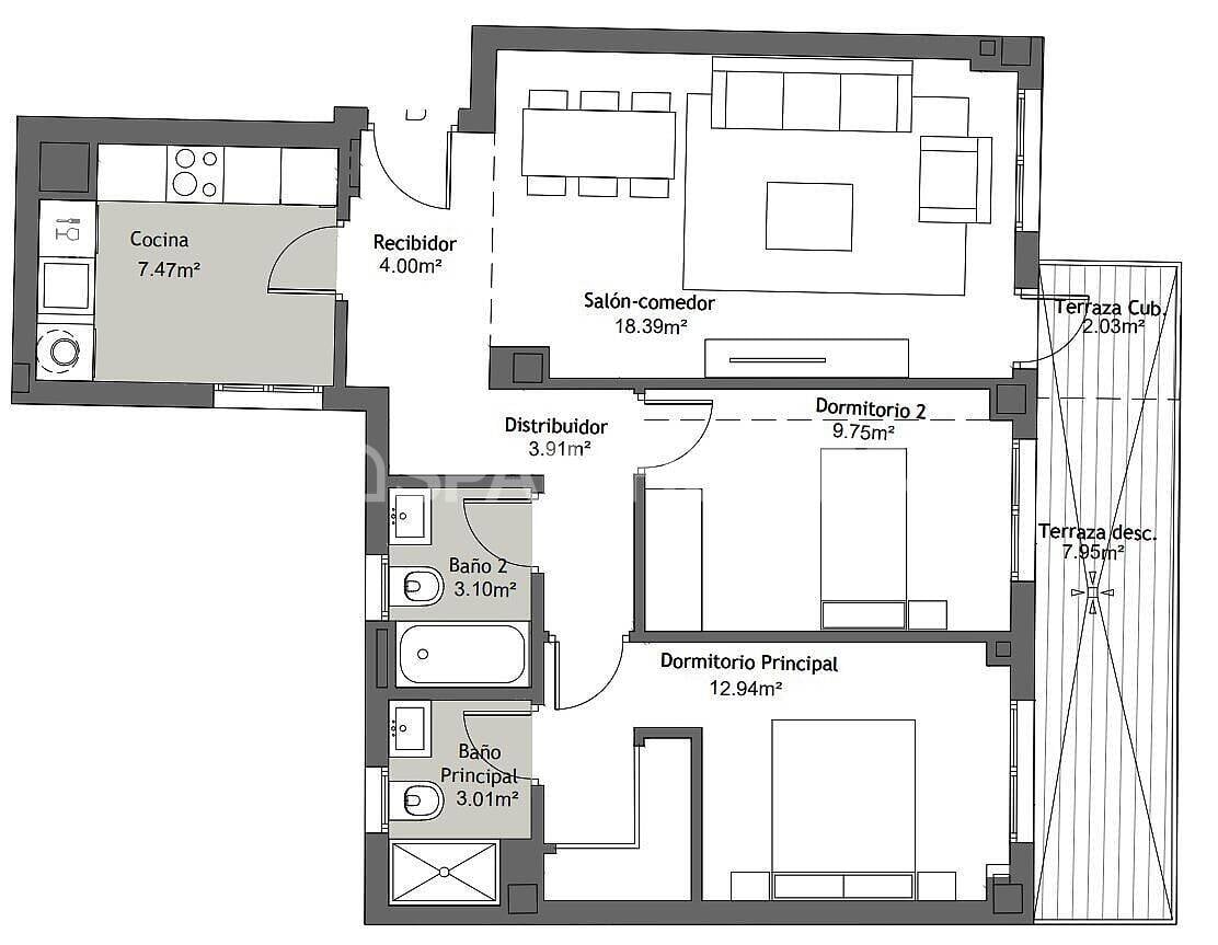 Apartamento Vélez-Málaga, España, 119 m² - imagen 9