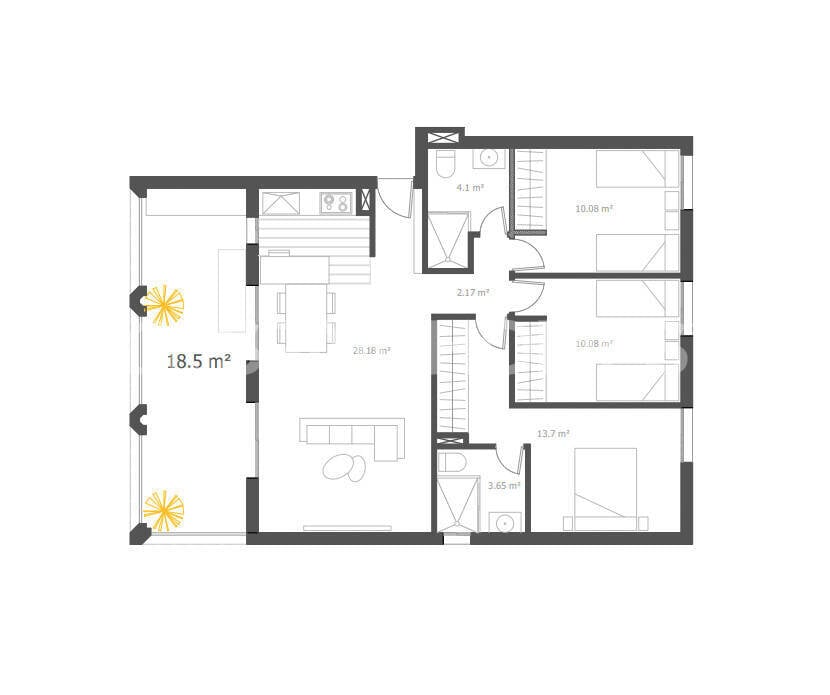 Apartment in Villajoyosa, Spain, 83 m² - picture 11