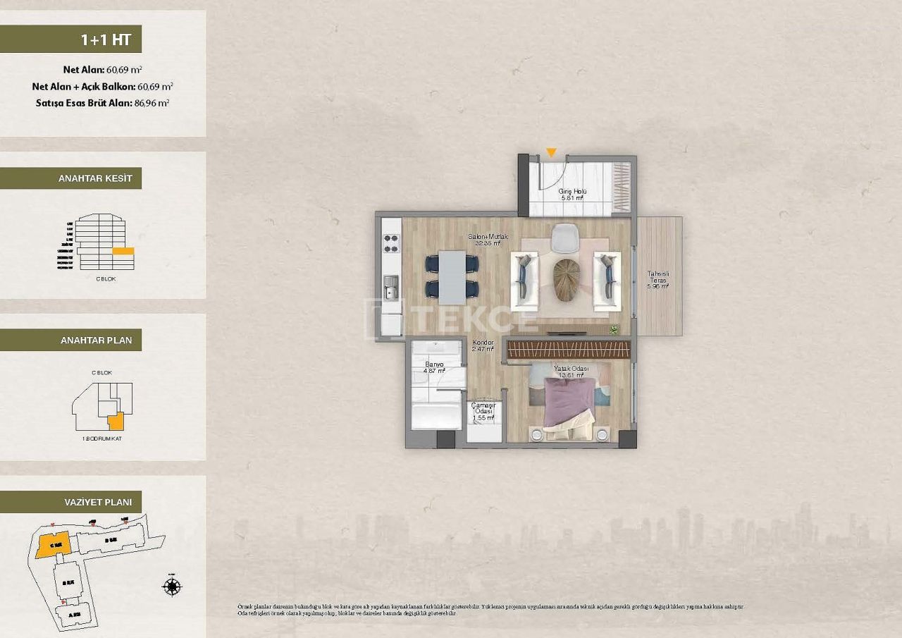 Apartamento en Estambul, Turquia, 60 m² - imagen 19