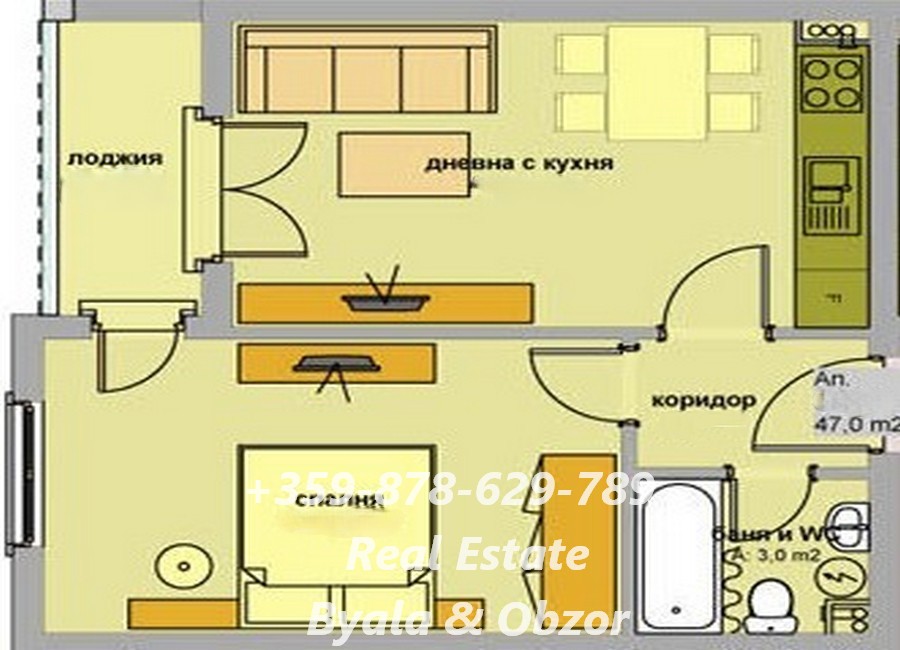 Appartamento a Bjala, Bulgaria, 55 m² - foto 2
