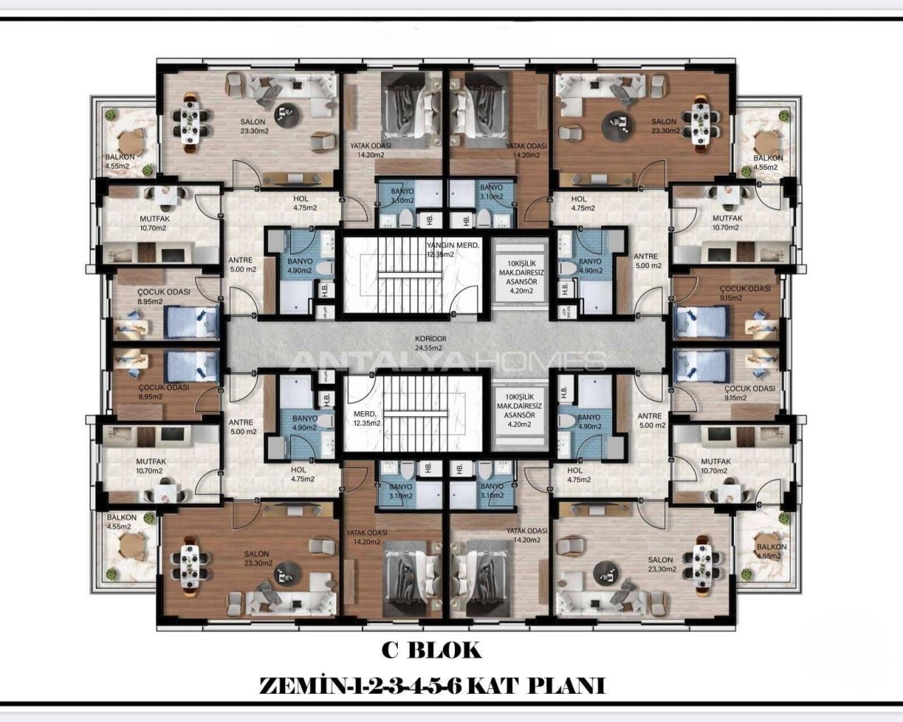 Appartement à Antalya, Turquie, 57 m² - image 15