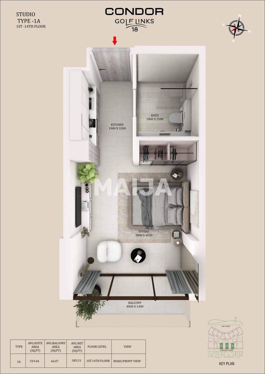 Apartamento en Dubái, EAU, 30 m² - imagen 2