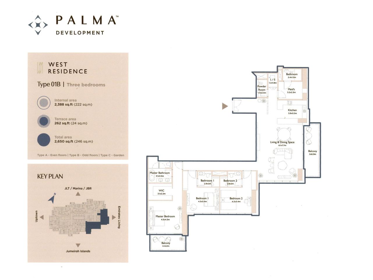 Appartement à Dubaï, EAU, 80 m² - image 18