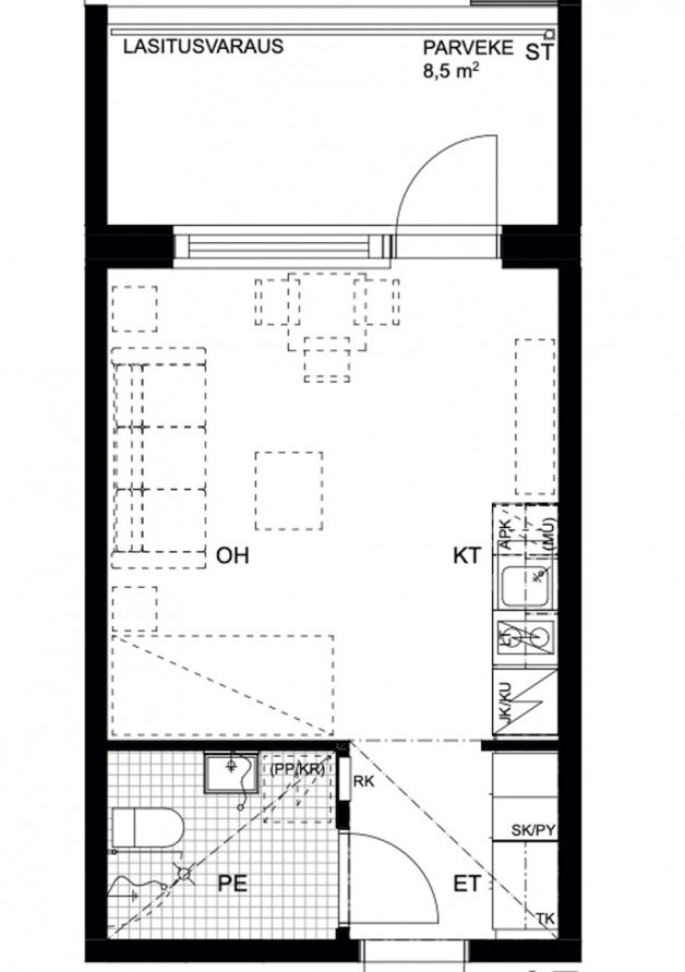 Flat in Helsinki, Finland, 25 m² - picture 7