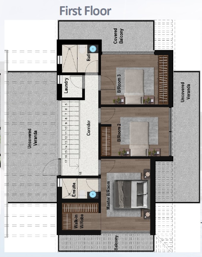 Villa in Paphos, Zypern, 157 m² - Foto 10