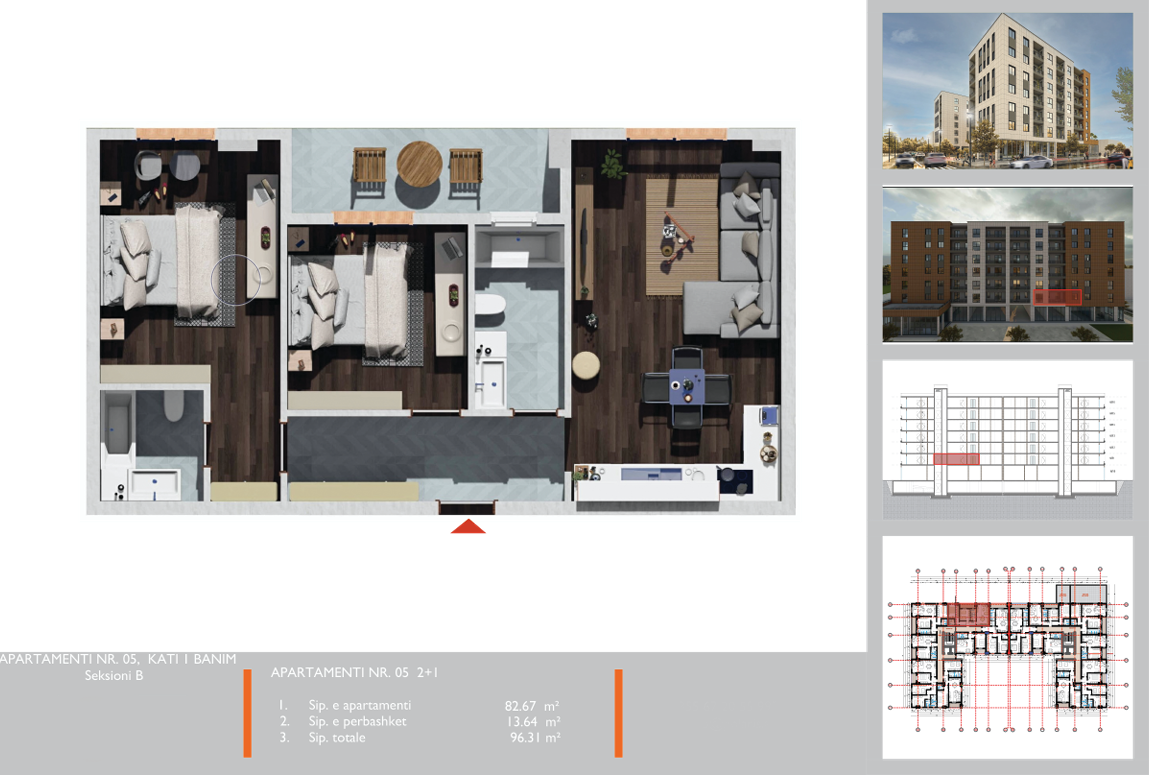 Piso en Tirana, Albania, 50 m² - imagen 5