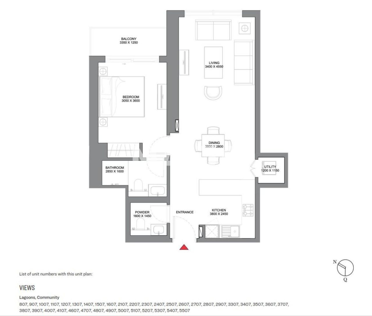 Apartamento en Dubái, EAU, 72 m² - imagen 2