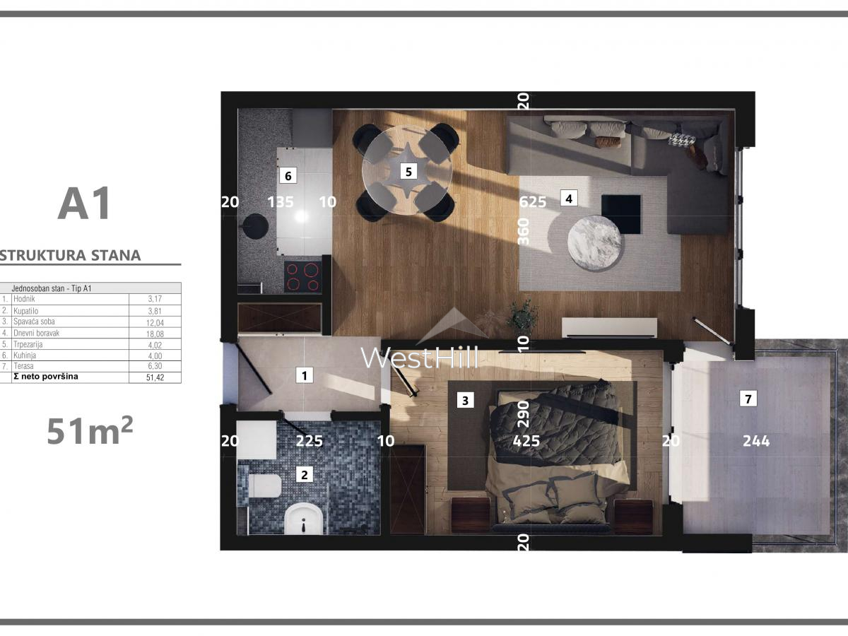 Apartment in Dobra Voda, Montenegro, 37 m² - picture 8