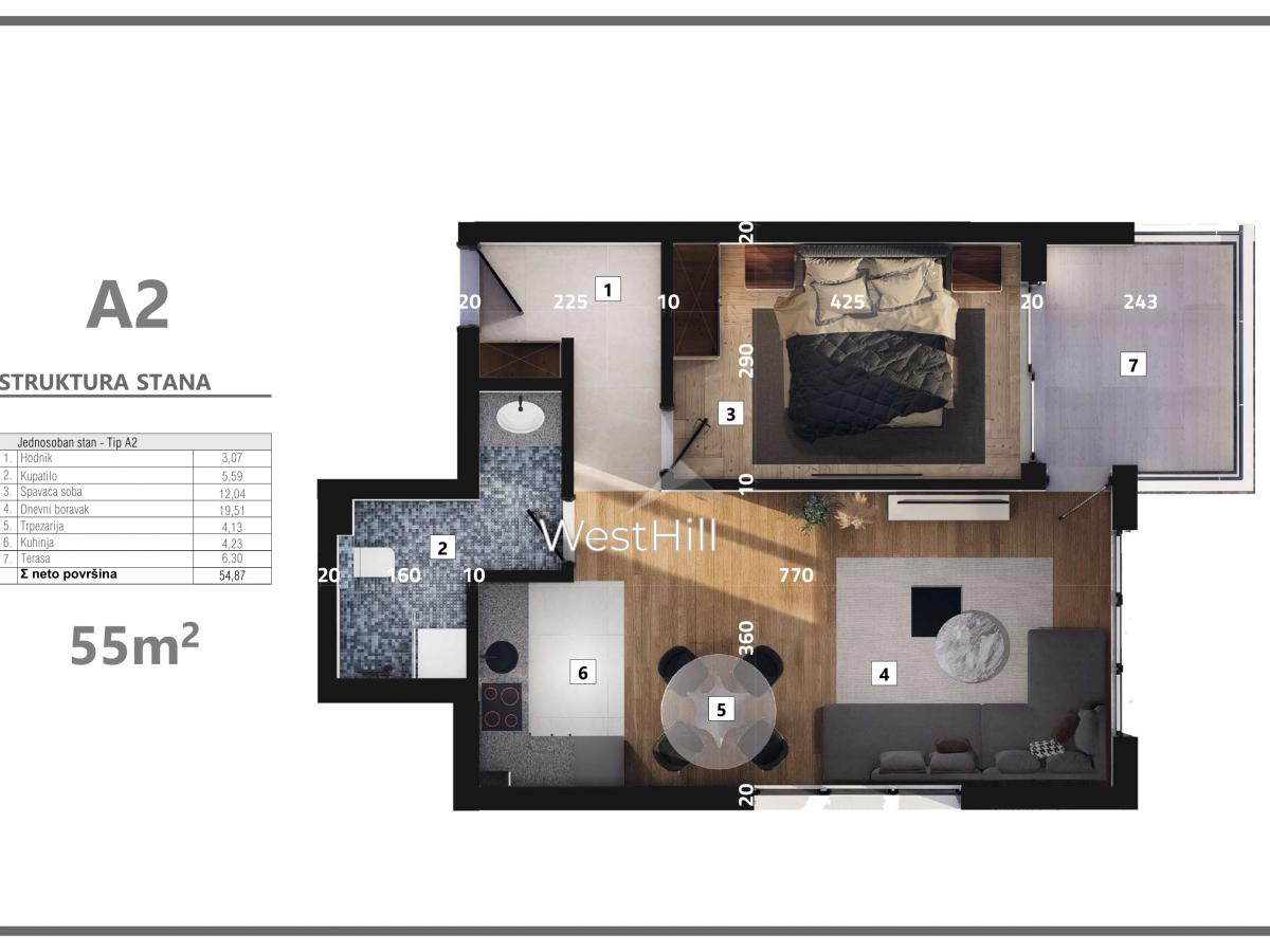 Apartment in Dobra Voda, Montenegro, 37 m² - picture 9