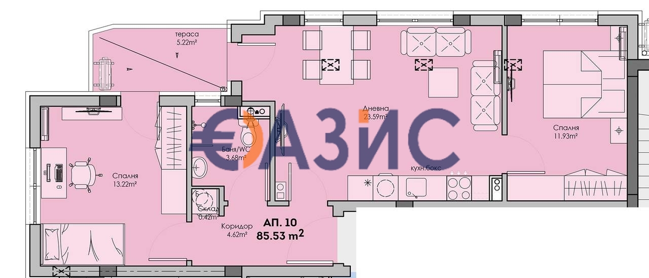 Appartement à Sarafovo, Bulgarie, 85.5 m² - image 4