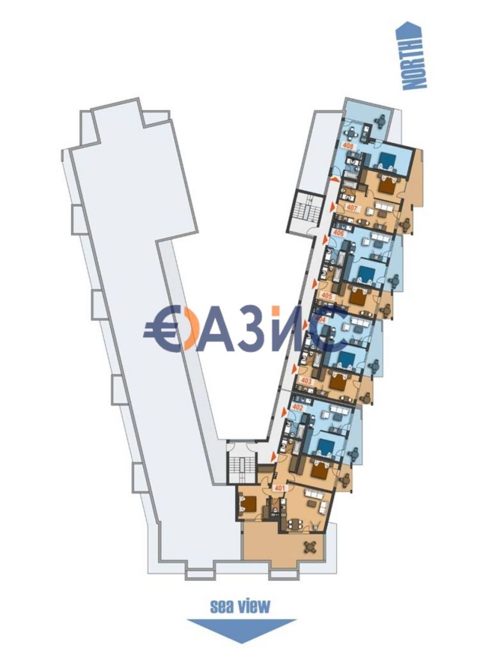 Apartamento en Sveti Vlas, Bulgaria, 63.4 m² - imagen 12