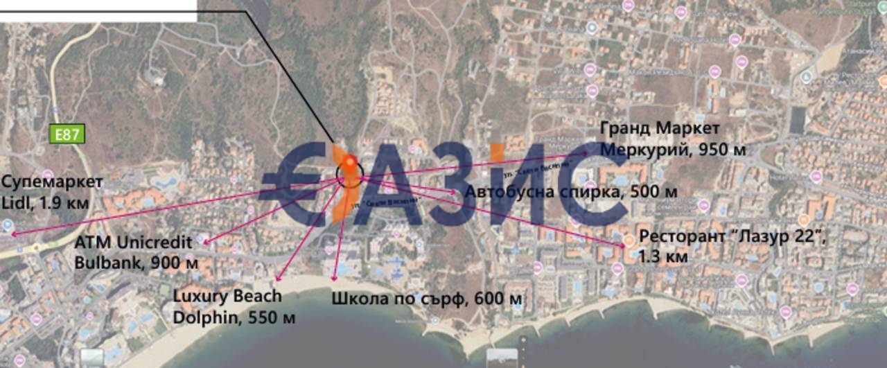 Apartamento en Sveti Vlas, Bulgaria, 41.9 m² - imagen 12