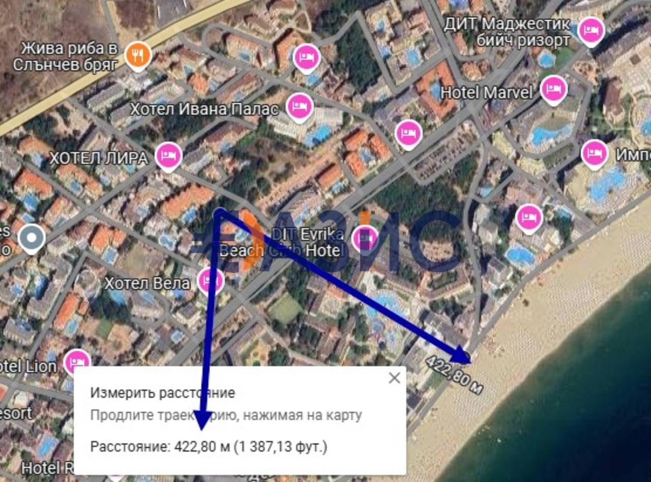 Appartamenti a Spiaggia assolata, Bulgaria, 38.6 m² - foto 15