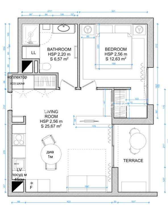 Apartamento en Beausoleil, Francia, 45 m² - imagen 10