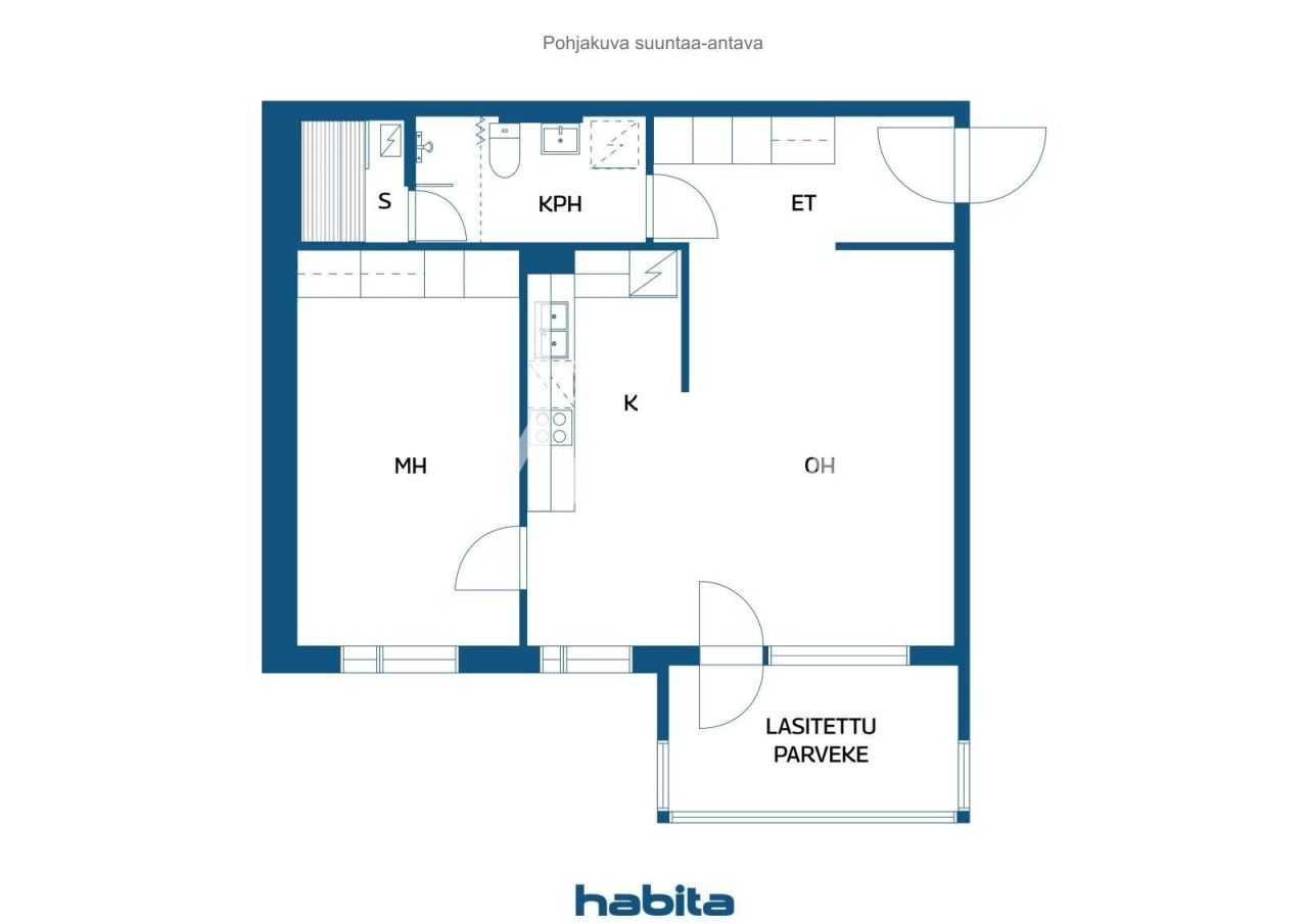 Apartment in Hamina, Finland, 55 m² - picture 2