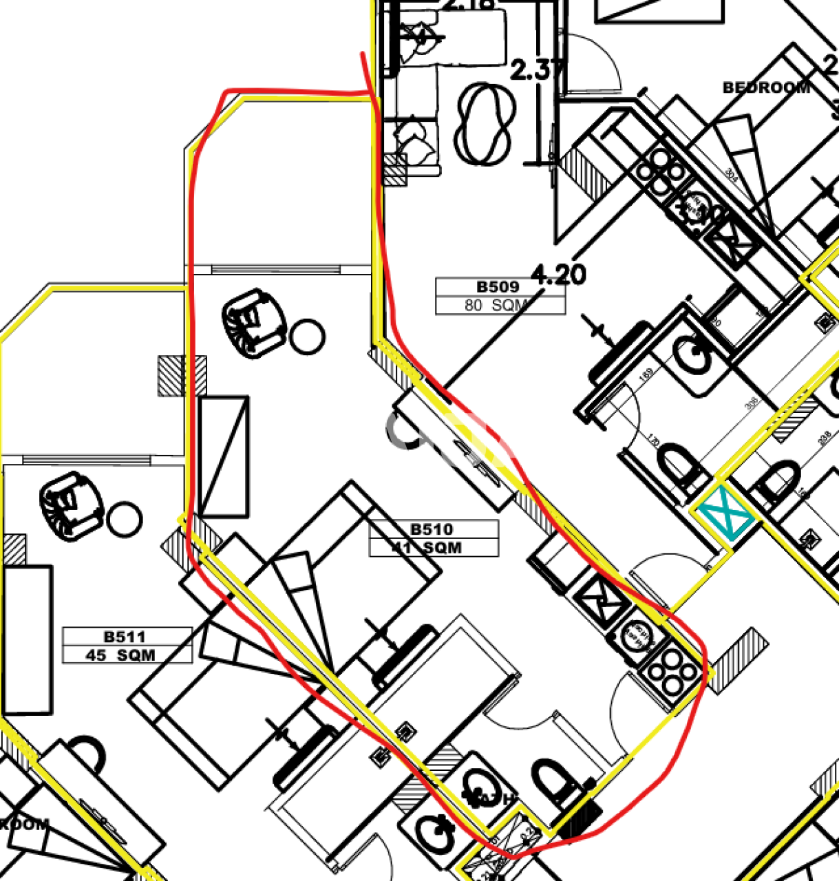 Apartment in Hurghada, Egypt, 42 m² - picture 2