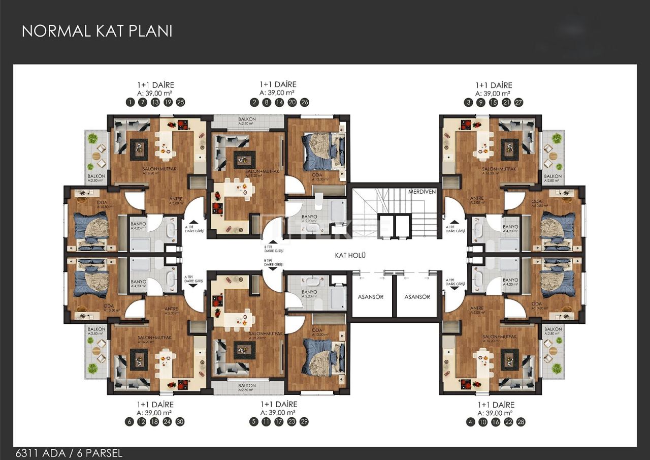 Apartment Nilüfer, Türkei, 57 m² - Foto 10