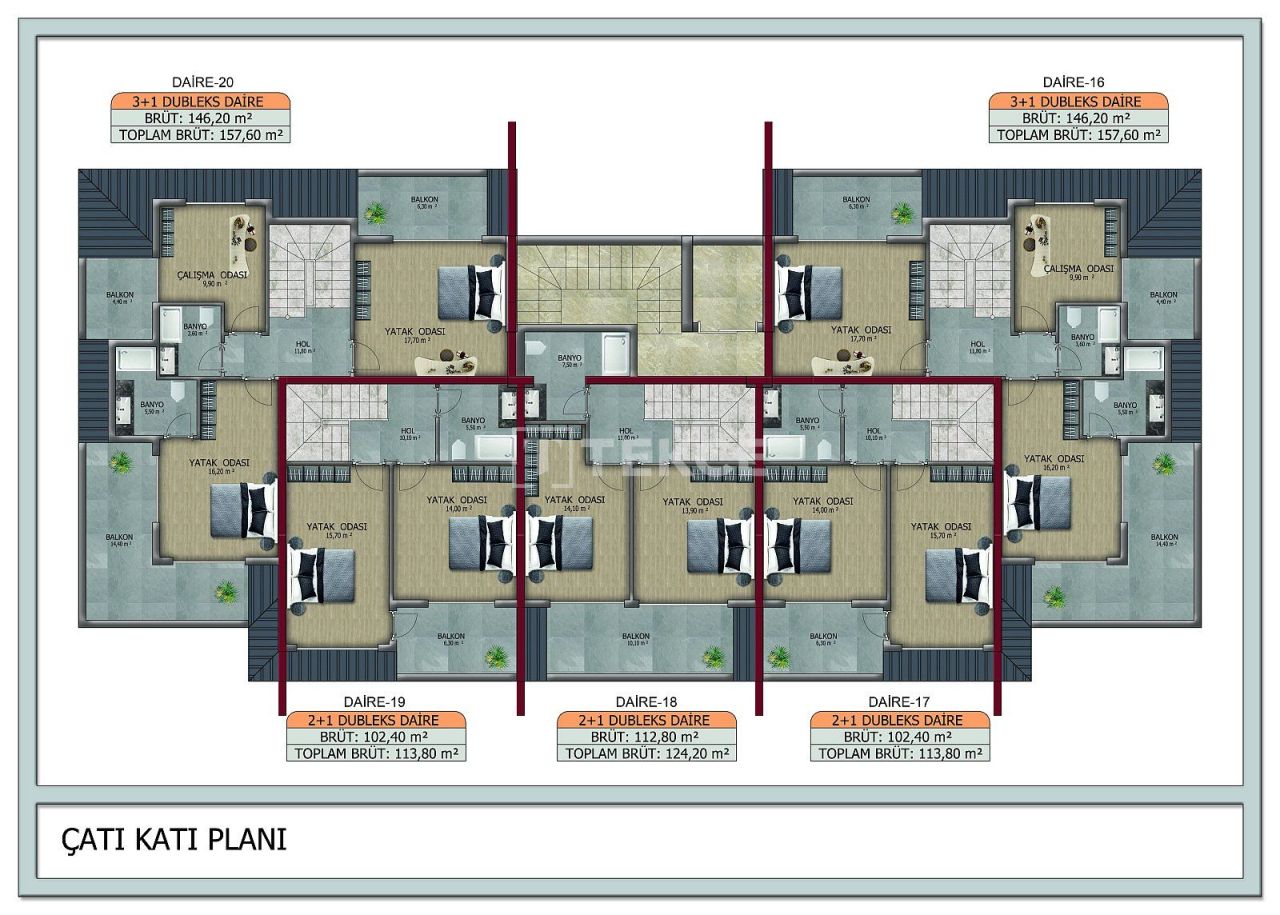 Apartamento en Alanya, Turquia, 134 m² - imagen 18