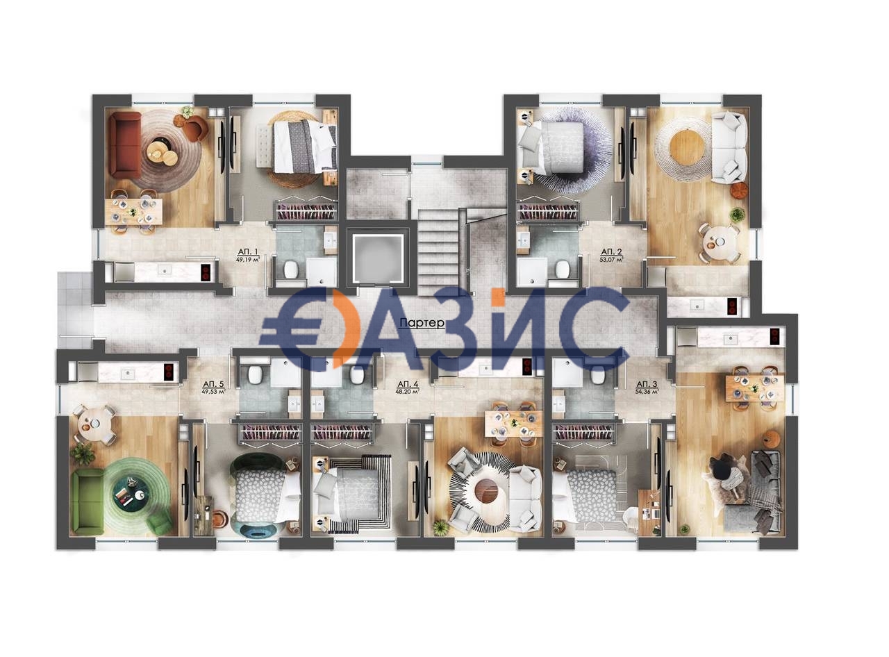 Apartment at Sunny Beach, Bulgaria, 54.4 m² - picture 2