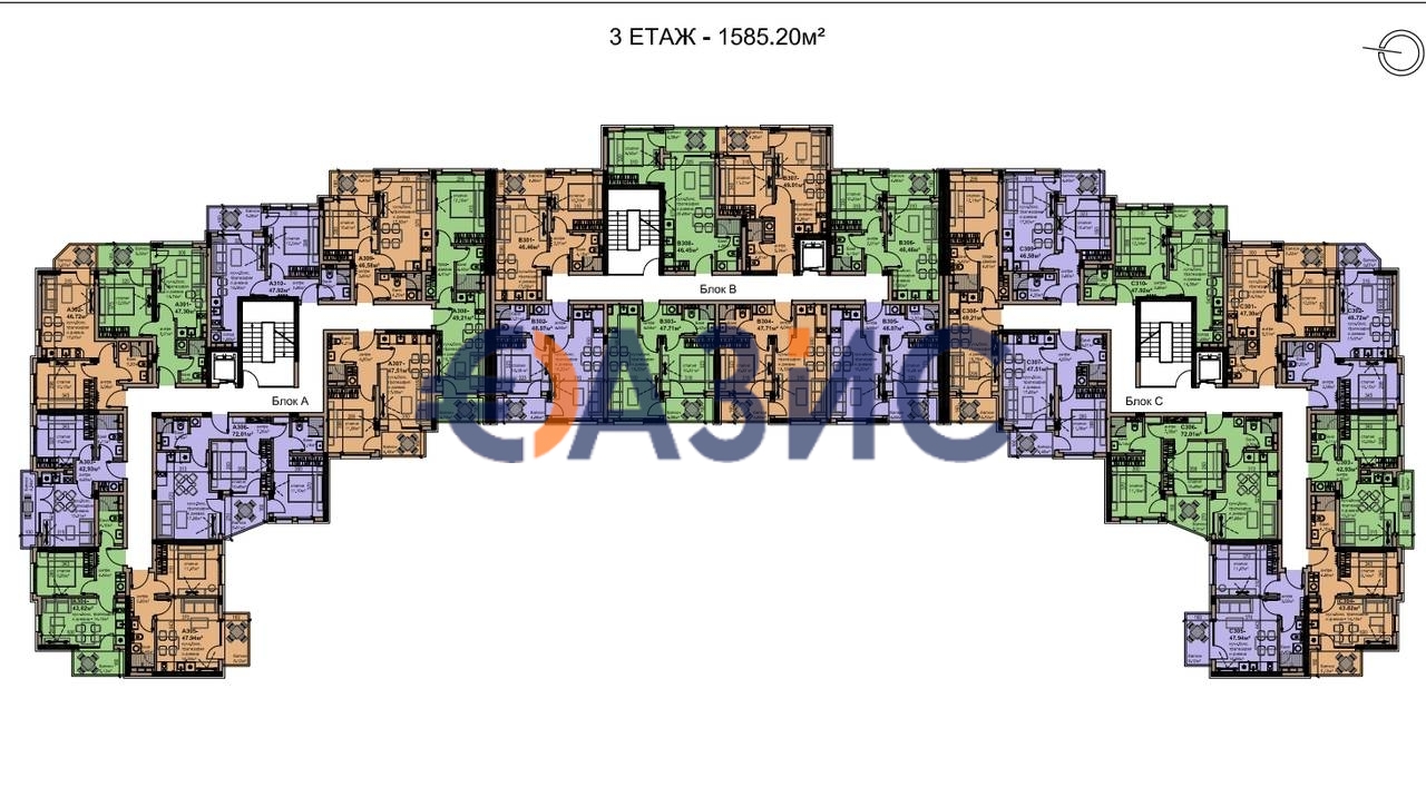 Appartement à Ravda, Bulgarie, 50.2 m² - image 13