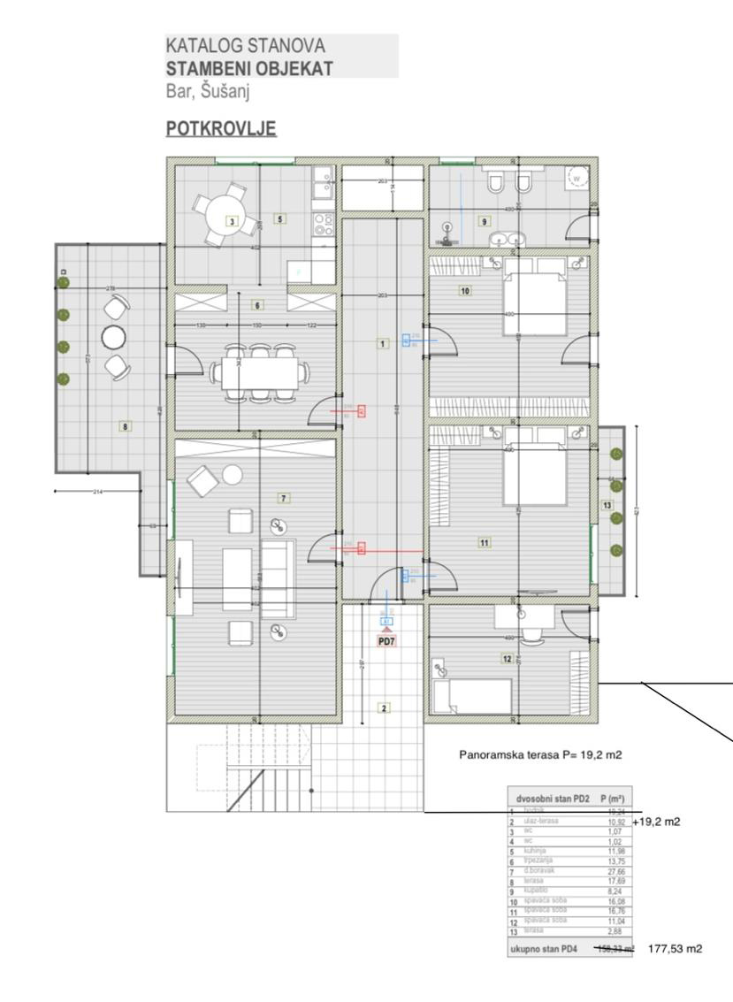 Apartment in Bar, Montenegro, 177.53 m² - picture 11