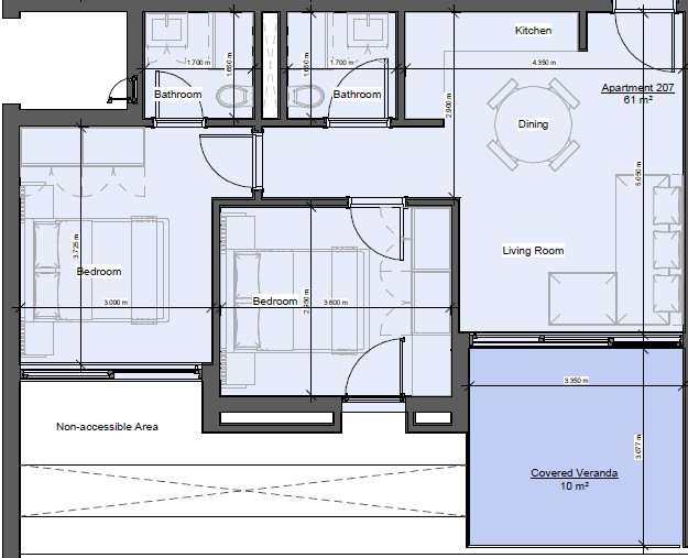 Apartment in Limassol, Zypern, 71 m² - Foto 14