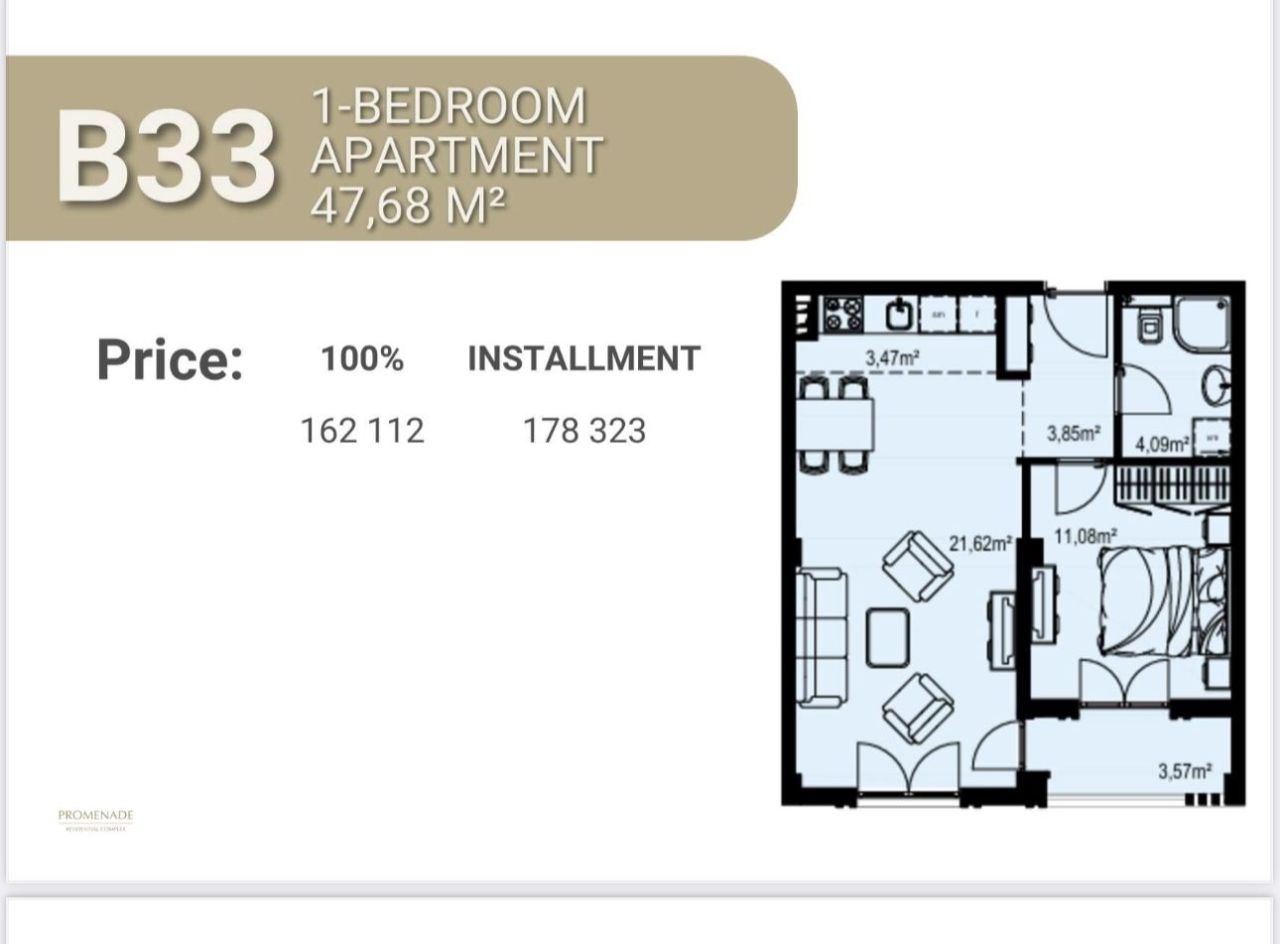 Apartment in Budva, Montenegro, 57 m² - Foto 7