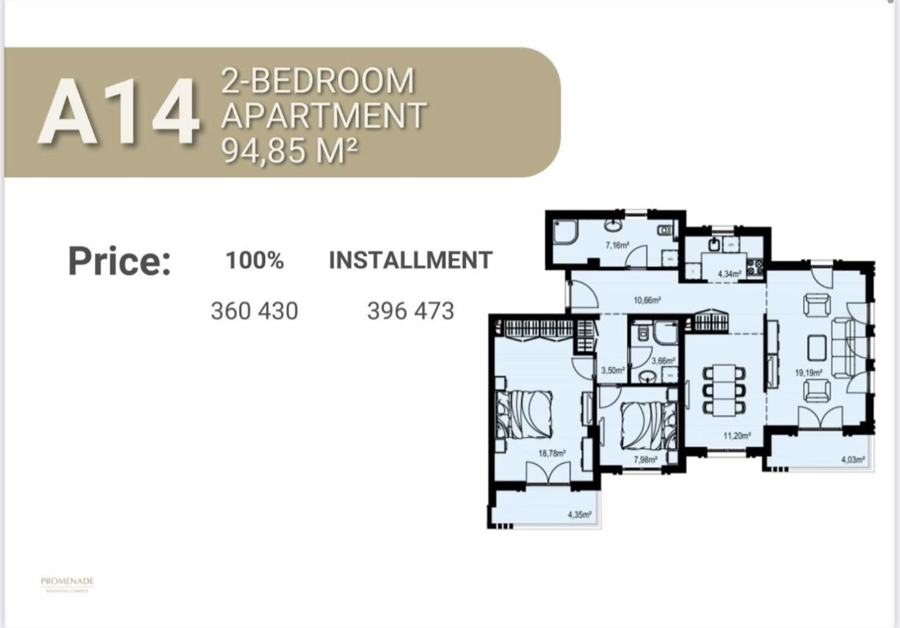 Apartment in Budva, Montenegro, 57 m² - Foto 4