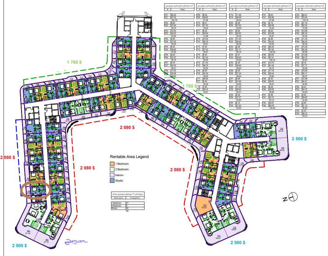 Appartamento a Batumi, Georgia, 42 m² - foto 3