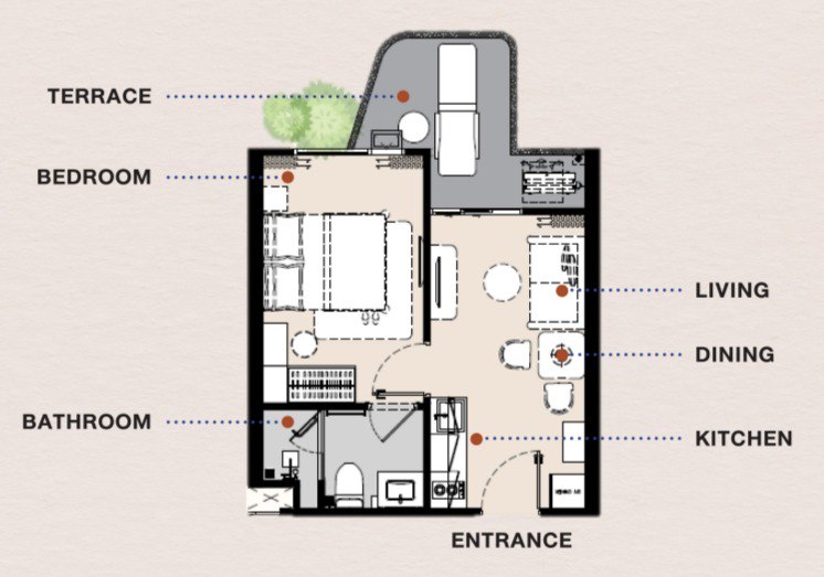 Appartamenti sull'isola di Phuket, Thailandia, 33 m² - foto 16