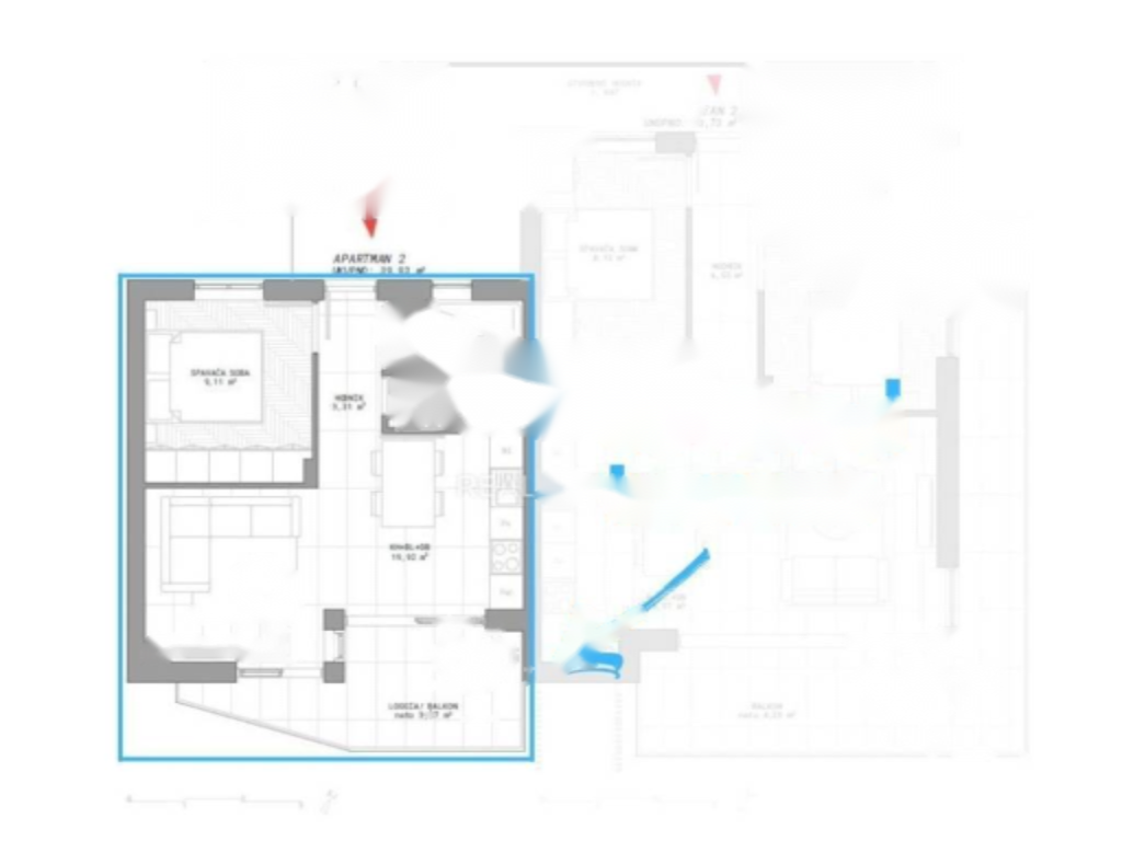 Wohnung in Opatija, Kroatien, 46 m² - Foto 3