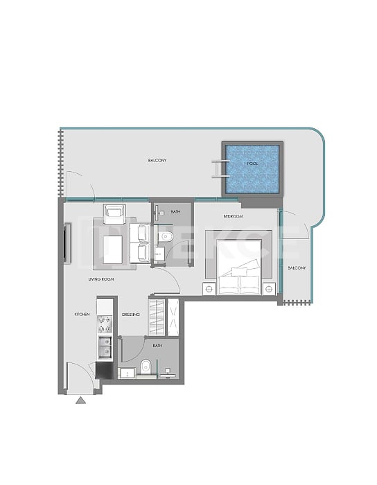 Apartment Arjan, VAE, 61 m² - Foto 18