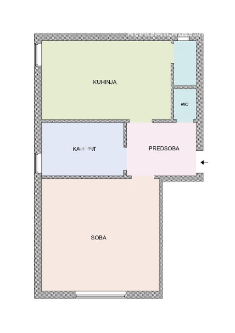 Piso en Liubliana, Eslovenia, 43 m² - imagen 1