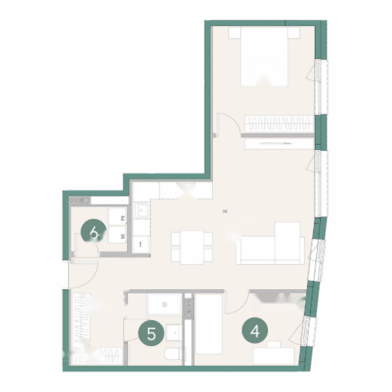 Appartement à Ljubljana, Slovénie, 67 m² - image 3