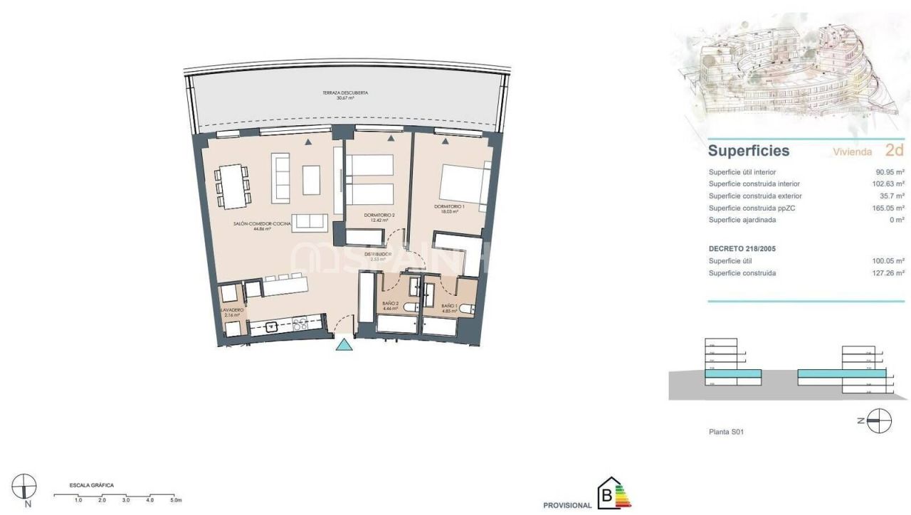 Attico a Estepona, Spagna, 107 m² - foto 11