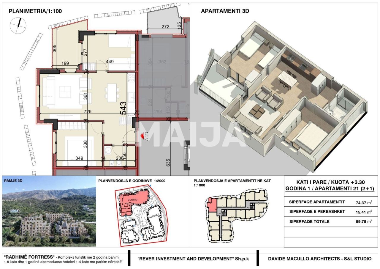 Apartment in Vlora, Albanien, 89.78 m² - Foto 2